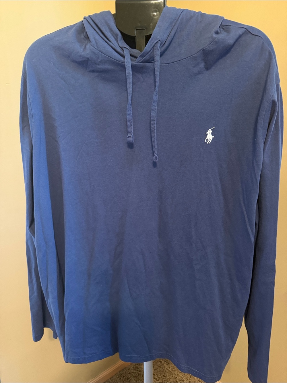 Polo by Ralph Lauren Navy Blue Long-Sleeve Hoodie Tee